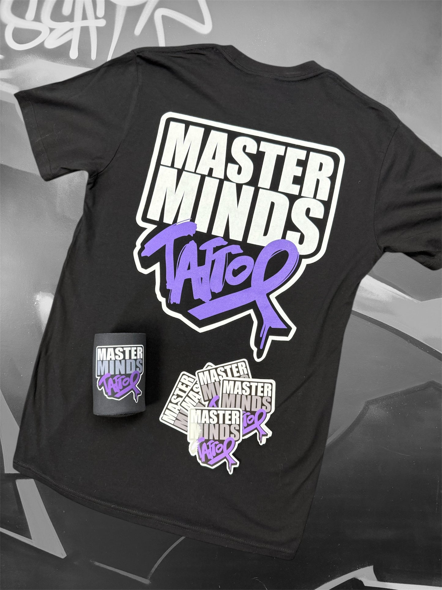 Purple ribbon bundle